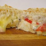 Tomato Provolone Sandwich with Garlic Basil Mayonnaise