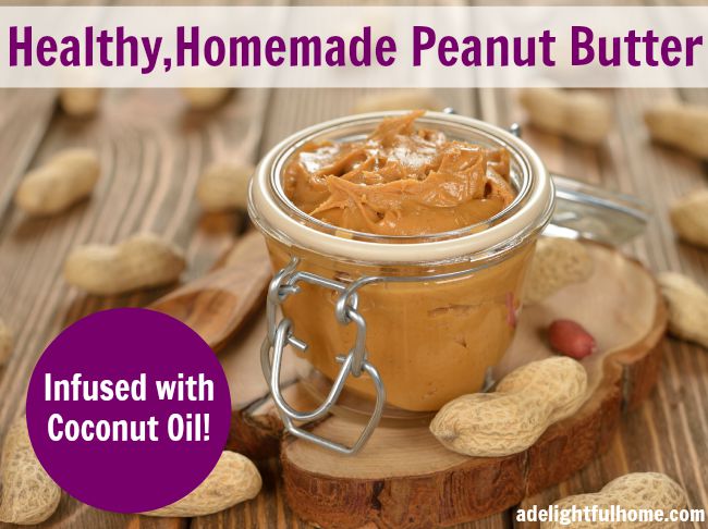 Nourishing Peanut Butter: A.K.A The Best Peanut Butter EVER! | aDelightfulHome.com