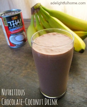 nutritious chocolate-coconut drink