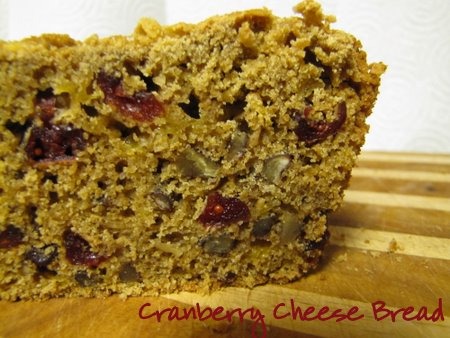 Cranberry Cheese Bread | aDelightfulHome.com