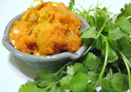 Sweet Potato and Feta Mash (a hearty side dish) | aDelightfulHome.com