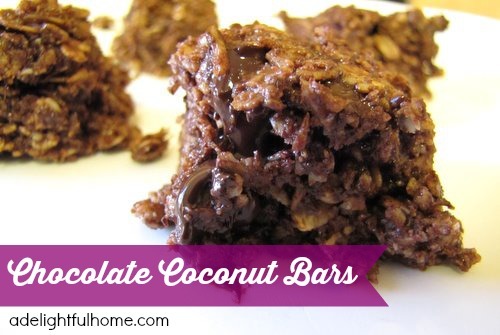 chocolate coconut bars