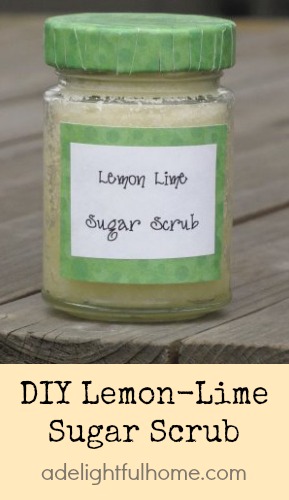 lemon lime sugar scrub DIY