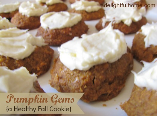 Fall Cookie Recipe: Pumpkin Gems | aDelightfulHome.com