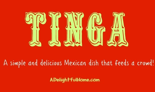 Tinga - A Simple Mexican Dish That Feeds a Crowd! | ADelightfulHome.com