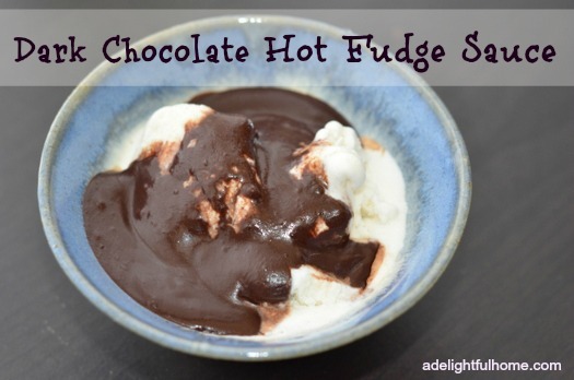 Decadent Dark Chocolate Hot Fudge Sauce | ADelightfulHome.com