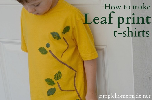 Leaf printed hot sale t shirts