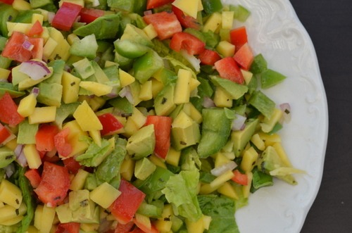 Avocado, Mango and Lime Summer Salad | Adelightfulhome.com