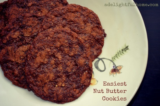 easiest nut butter cookies