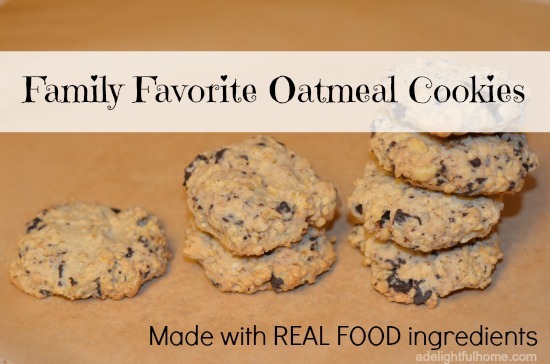 Family Favorite Oatmeal Cookies | ADelightfulHome.com