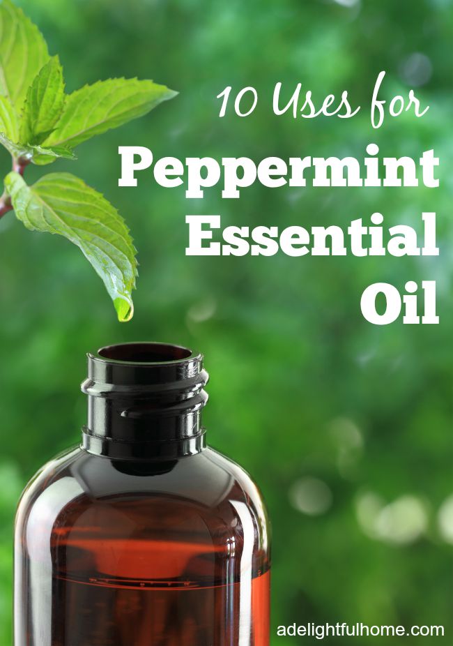 10 uses for peppermint essential oil - ADelightfulHome.com