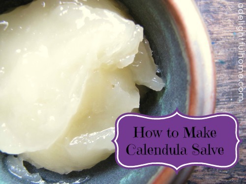 ho to make calendula salve