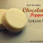 How to Make Chocolate Peppermint Lotion Bars