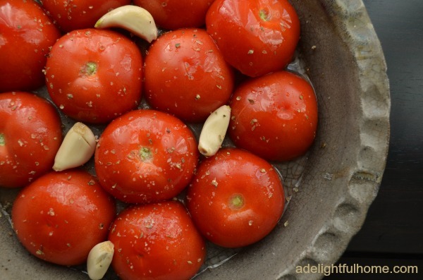 tomatoes ready to roast