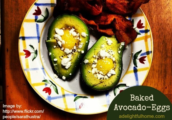 baked avocado eggs