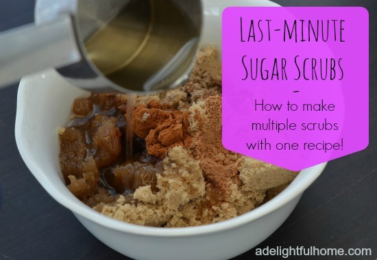 last-minute sugar scrubs