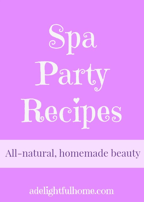 spa party recipes