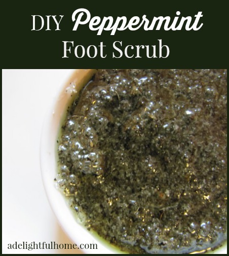 DIY Peppermint Foot Scrub