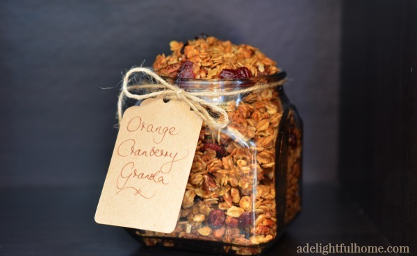 orange cranberry granola