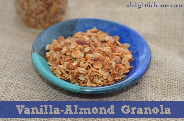 vanilla and almond granola