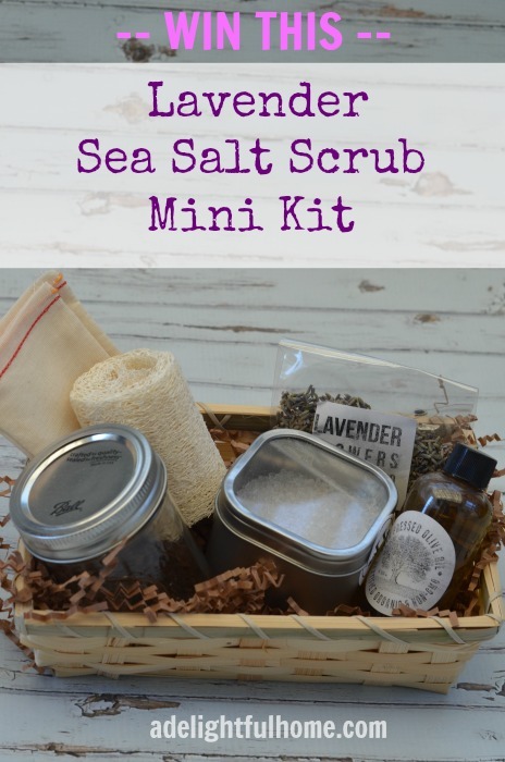 Lavender Sea Salt Scrub | ADelightfulHome.com