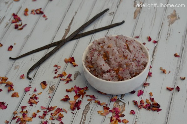 vanilla rose scrub