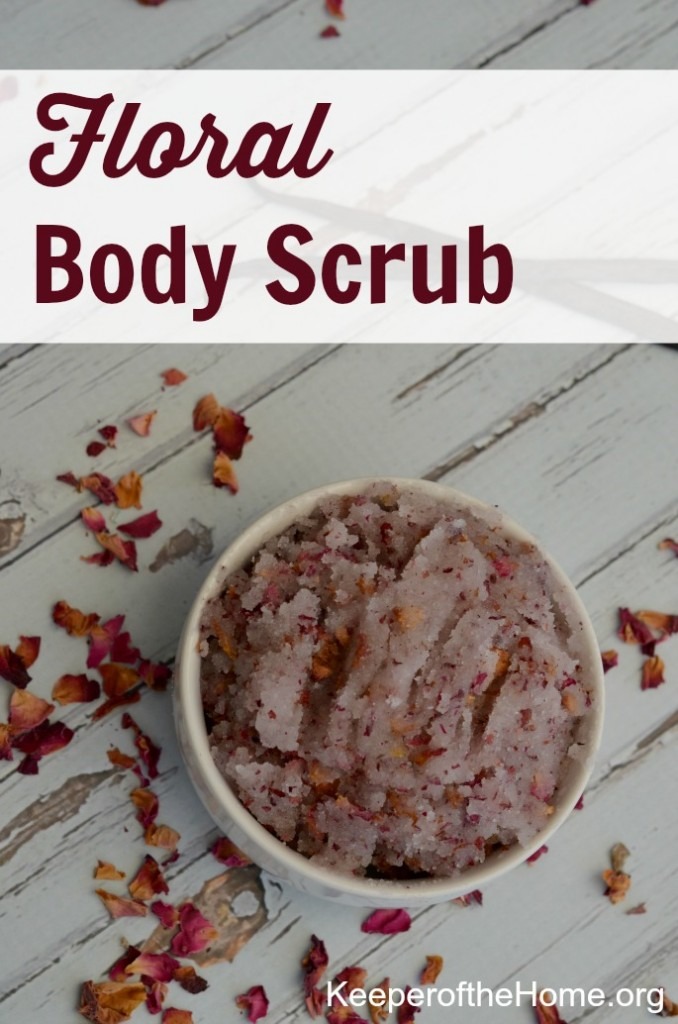 DIY Floral Body Scrub