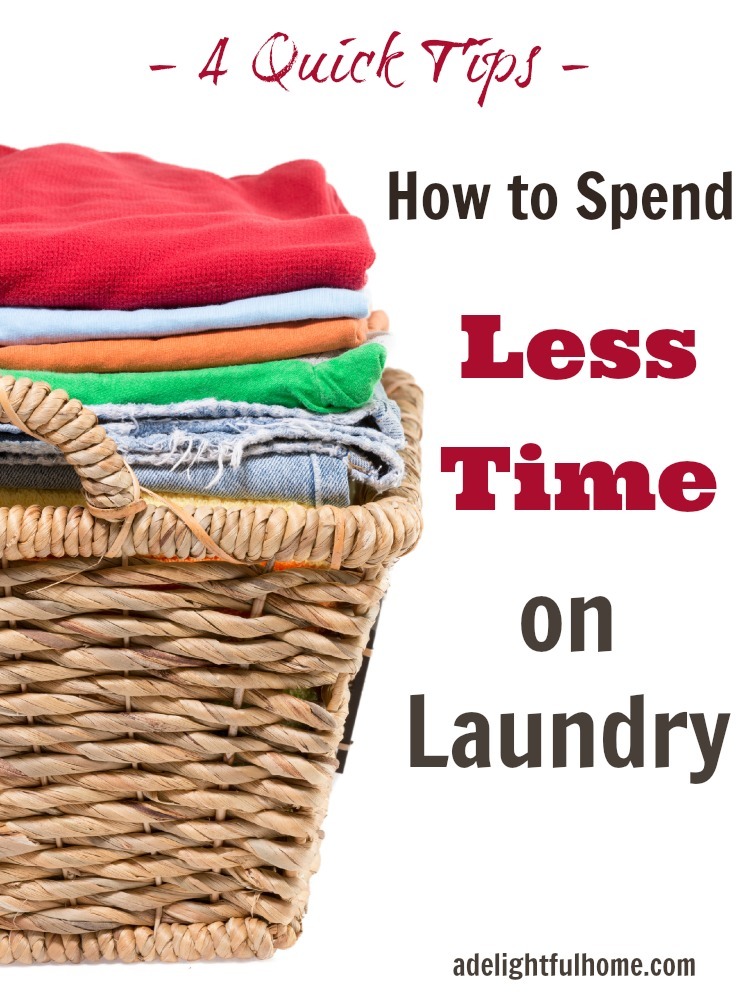 how to spend less time on laundry