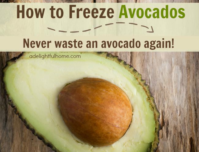 How to freeze avocados