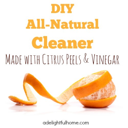 DIY All-Natural Cleaner (made with Citrus Peels and Vinegar) | aDelightfulHome.com