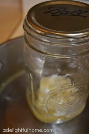 making lotion in a jar