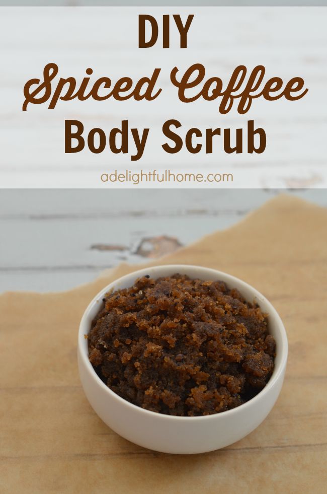 DIY Spiced Coffee Scrub | aDelightfulHome.com