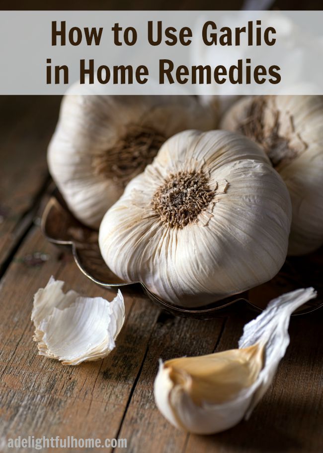 using garlic in home remedies