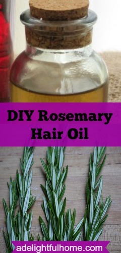 DIY Rosemary Hair Oil - A Delightful Home