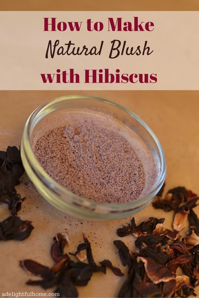 How to Make Natural Blush with Hibiscus (2)