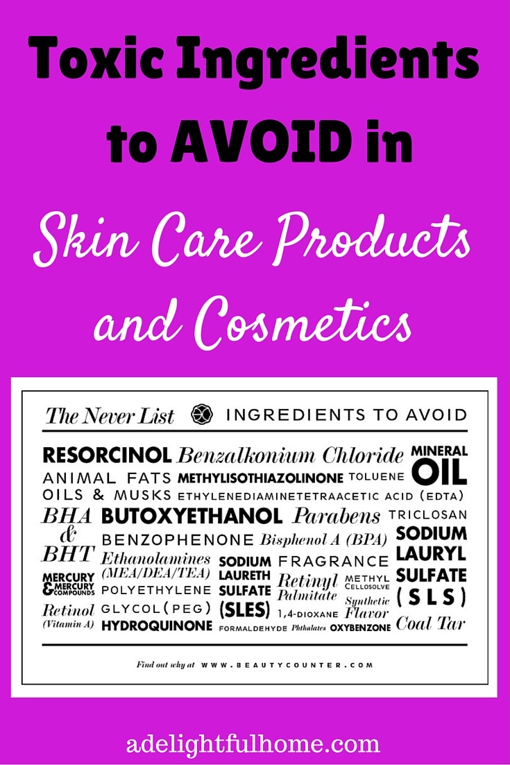 Toxic Ingredinets to Avoid in Skin Care Products and Cosmetics