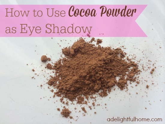 How to Use Cocoa Powder as Eyeshadow | ADelightfulHome.com