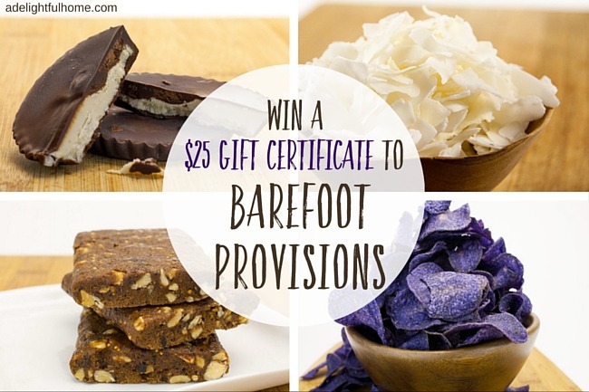 Barefoot Provisions Giveaway! | aDelightfulHome.com