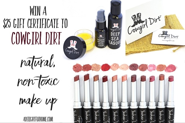 Cowgirl Dirt Mineral Make Up Giveaway | aDelightfulHome.com