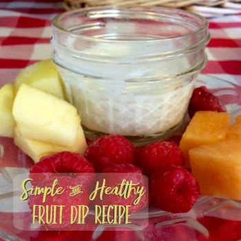 Simple & Healthy Fruit Dip Recipe | aDelightfulHome.com