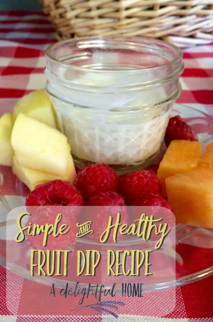 Simple & Healthy Fruit Dip Recipe | aDelightfulHome.com 