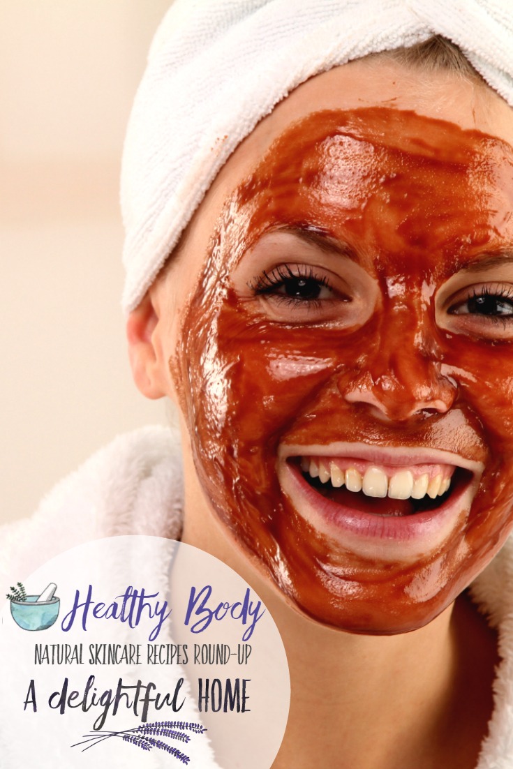 Healthy Body, Natural Skincare Recipe Round-up | aDelightfulHome.com