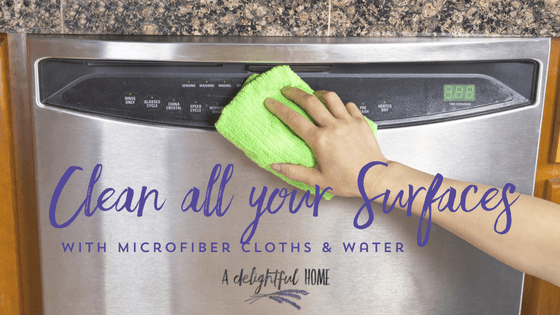 How to Save Money and Clean Your Home the Natural Way with Microfiber Cloths | aDelightfulHome.com