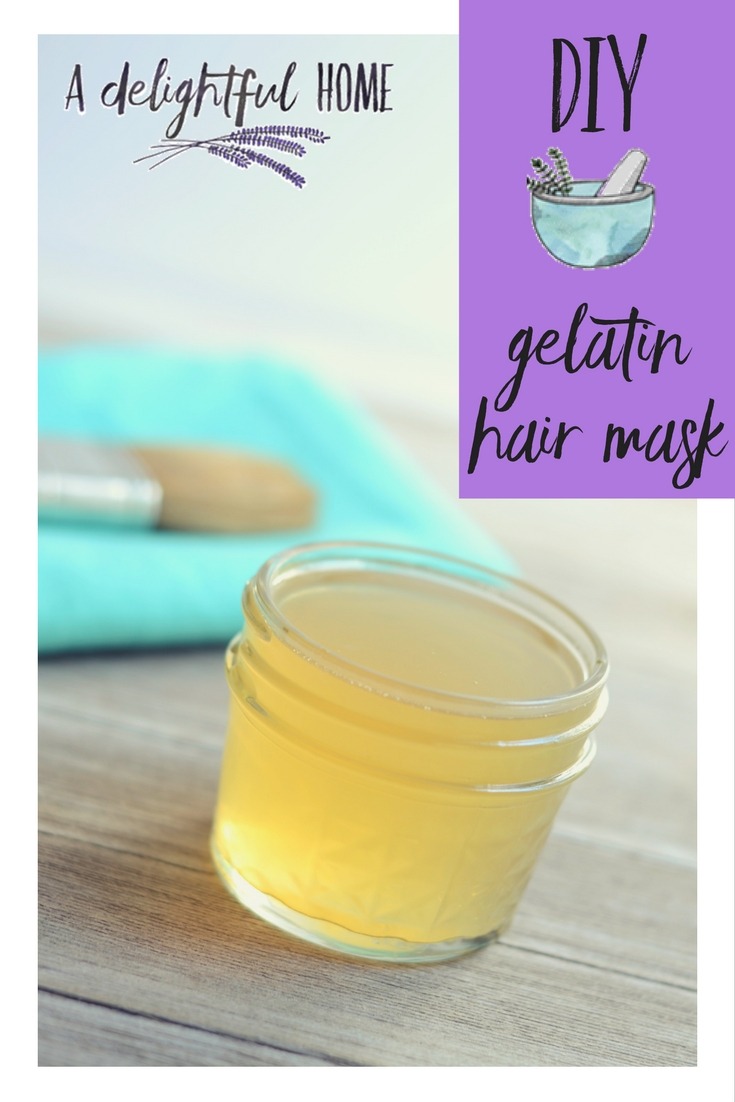 How to Make a Gelatin Hair Mask to Strengthen Hair | aDelightfulHome.com