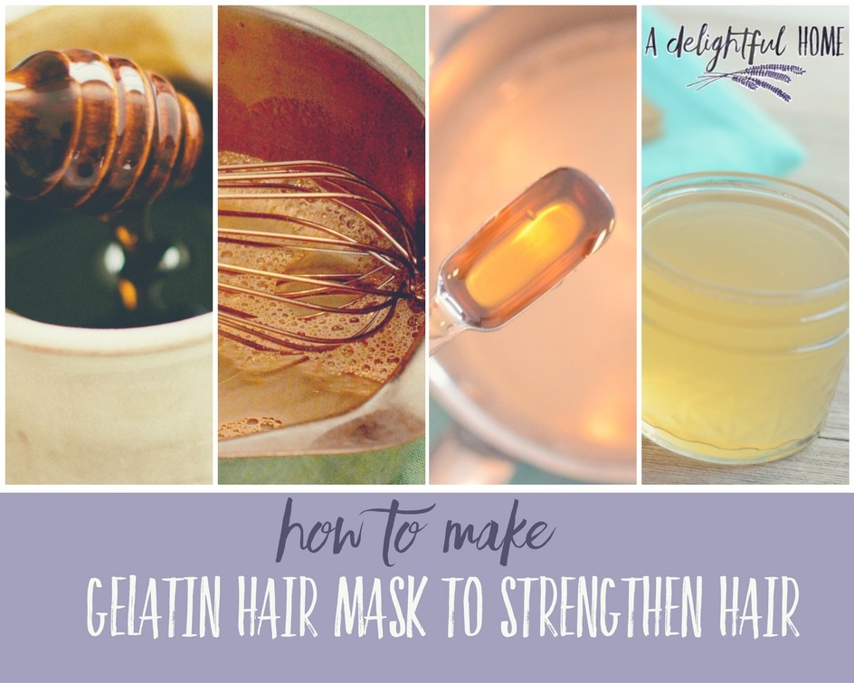 How to Make a Gelatin Hair Mask to Strengthen Hair｜aDelightfulHome.com