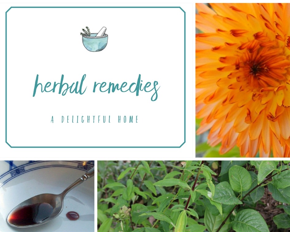 DIY Herbal Remedies Round-Up | aDelightfulHome.com