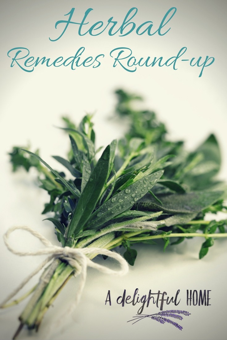 DIY Herbal Remedies Round-Up | aDelightfulHome.com