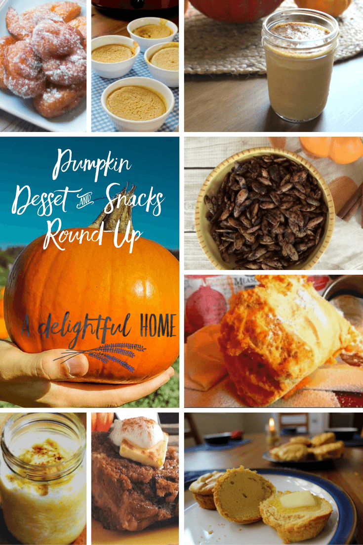 15 Pumpkin Dessert & Snack Recipes | aDelightfulHome.com