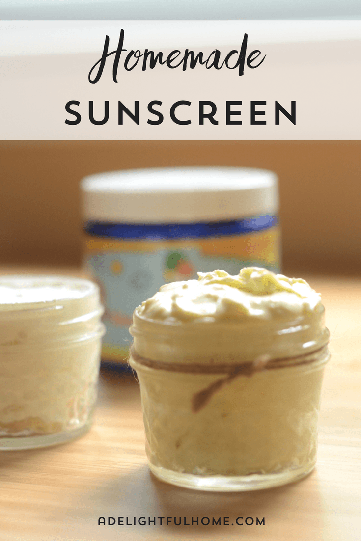 homemade sunscreen with zinc oxide