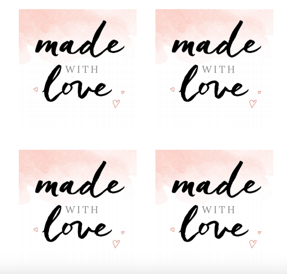 Made With Love FREE Printable Gift Tags